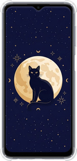 Силикон с усиленными углами чехол Cute Cat Celestial/Witchy для Samsung Galaxy M33 M336B - 6787sp-2633 изображение 
