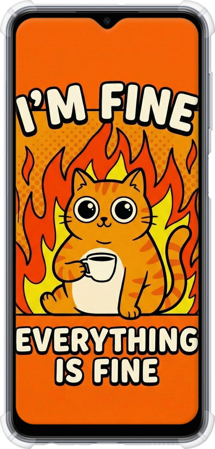 Силикон с усиленными углами чехол Funny Cat для Samsung Galaxy M33 M336B - 6786sp-2633 изображение 