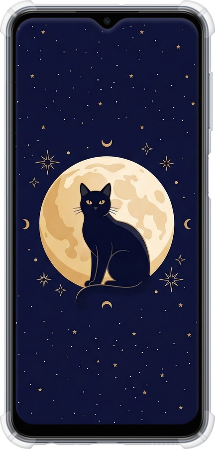 Силикон с усиленными углами чехол Cute Cat Celestial/Witchy для Samsung Galaxy M33 M336B - 6787sp-2633 изображение 