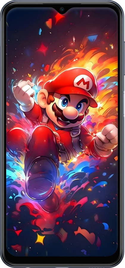 Силиконовый чехол Супер Марио для Samsung Galaxy M33 M336B - 6342u-2633 изображение 