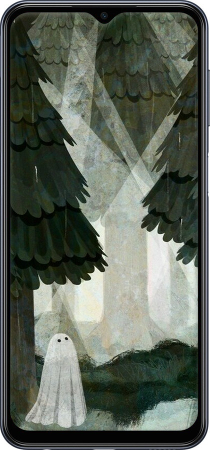 Силиконовый чехол С изображением соснового леса и привидения для Samsung Galaxy M33 M336B - 6420u-2633 изображение 
