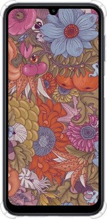 Силикон с усиленными углами чехол Абстрактные цветы для Samsung Galaxy M34 5G - 6526sp-3141 изображение 