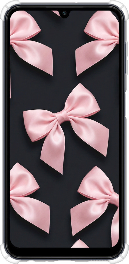 Силіконовий протиударний с посиленими кутами чехол Coquette Ribbons Dark Coquette для Samsung Galaxy M34 5G - 6767sp-3141 изображение 