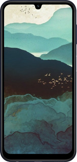 Силиконовый чехол С изображением гор Индиго для Samsung Galaxy M34 5G - 6484u-3141 изображение 