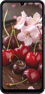 Силіконовий чехол Вишня у шоколаді для Samsung Galaxy M34 5G - 6698u-3141 изображение 