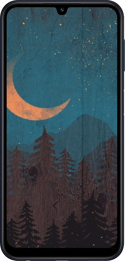 Силиконовый чехол Звездный лес для Samsung Galaxy M34 5G - 6480u-3141 изображение 