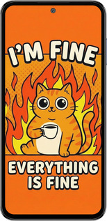 TPU чехол Funny Cat для Samsung Galaxy M35 5G - 6786b-3738 изображение 