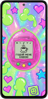 Силіконовий чехол Y2K Aesthetic Retro Pet: Годуй мене кавою для Samsung Galaxy M35 5G - 6784u-3738 изображение 