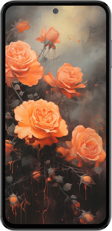 Силіконовий чехол Оранжеві троянди для Samsung Galaxy M35 5G - 5944u-3738 изображение 