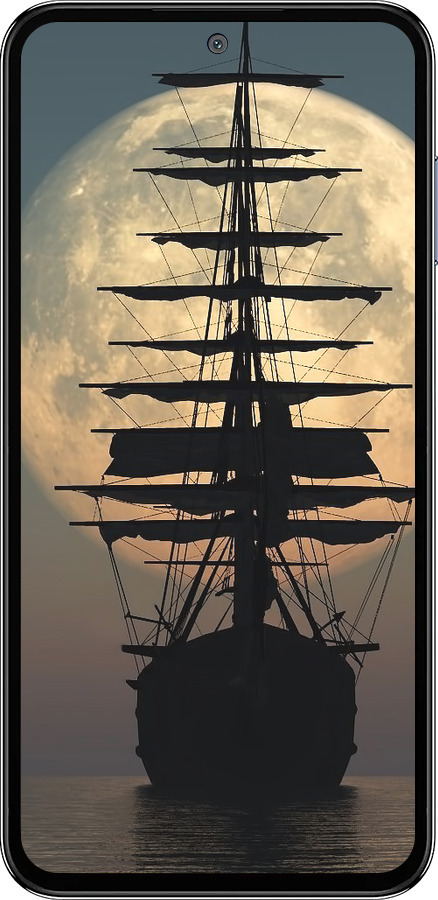 Силиконовый чехол Корабль для Samsung Galaxy M35 5G - 5998u-3738 изображение 