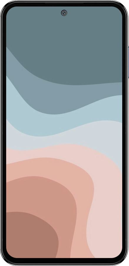 Силиконовый чехол С синими и розовыми волнами в стиле ретро для Samsung Galaxy M35 5G - 6532u-3738 изображение 