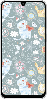 Силиконовый чехол Котята v3 для Samsung Galaxy M36 - 1223u-4103 изображение 