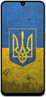 Силиконовый чехол Флаг и герб Украины 2 для Samsung Galaxy M36 - 378u-4103 изображение 
