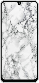 Силиконовый чехол Мрамор белый для Samsung Galaxy M36 - 4480u-4103 изображение 