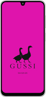 Силиконовый чехол Гуси для Samsung Galaxy M36 - 4561u-4103 изображение 