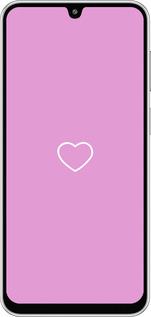 Силиконовый чехол Сердце 2 для Samsung Galaxy M36 - 4863u-4103 изображение 