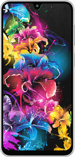 Силиконовый чехол Абстрактные цветы для Samsung Galaxy M36 - 511u-4103 изображение 