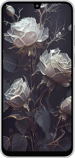 Силиконовый чехол Розы 2 для Samsung Galaxy M36 - 5550u-4103 изображение 
