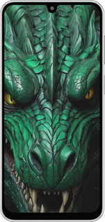 Силиконовый чехол Зелёный дракон v2 для Samsung Galaxy M36 - 5817u-4103 изображение 