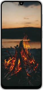 Силиконовый чехол Огонь для Samsung Galaxy M36 - 6021u-4103 изображение 