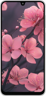 Силиконовый чехол Пурпурная сакура для Samsung Galaxy M36 - 6075u-4103 изображение 