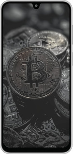 Силиконовый чехол Black Bitcoin для Samsung Galaxy M36 - 6090u-4103 изображение 