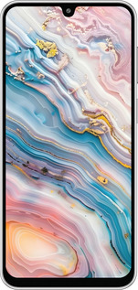 Силиконовый чехол Мрамор красивый для Samsung Galaxy M36 - 6376u-4103 изображение 