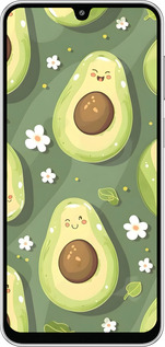 Силиконовый чехол Авокадо для Samsung Galaxy M36 - 6380u-4103 изображение 