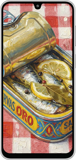 Силиконовый чехол Vintage Sardine Tin Phone для Samsung Galaxy M36 - 6772u-4103 изображение 