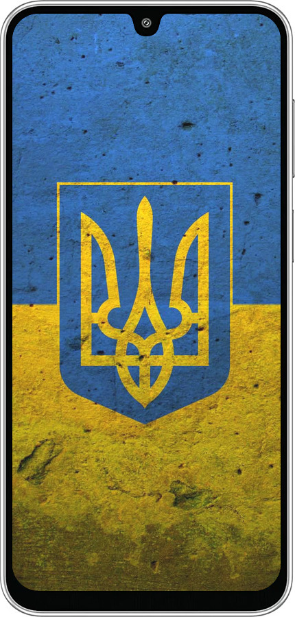 Силиконовый чехол Флаг и герб Украины 2 для Samsung Galaxy M36 - 378u-4103 изображение 