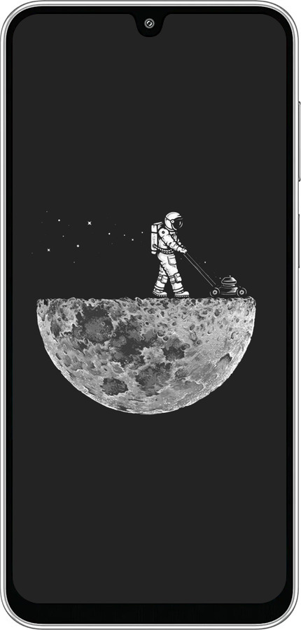 Силиконовый чехол Moon in dark для Samsung Galaxy M36 - 4176u-4103 изображение 