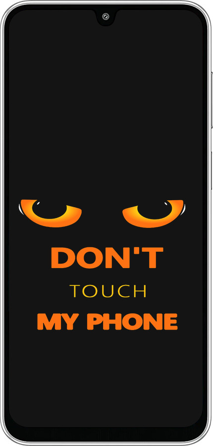 Силиконовый чехол Don't touch the phone для Samsung Galaxy M36 - 4261u-4103 изображение 