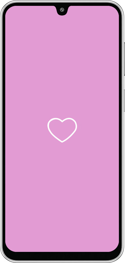 Силиконовый чехол Сердце 2 для Samsung Galaxy M36 - 4863u-4103 изображение 