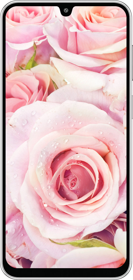 Силиконовый чехол Розы для Samsung Galaxy M36 - 525u-4103 изображение 