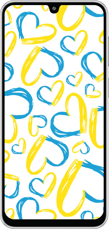 Силиконовый чехол Сердца UA для Samsung Galaxy M36 - 5292u-4103 изображение 
