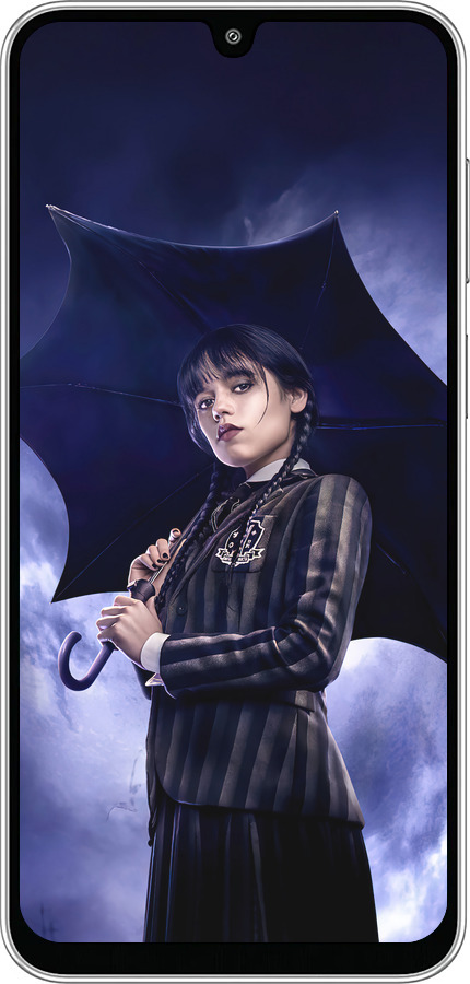 Силиконовый чехол Wednesday v2 для Samsung Galaxy M36 - 5516u-4103 изображение 