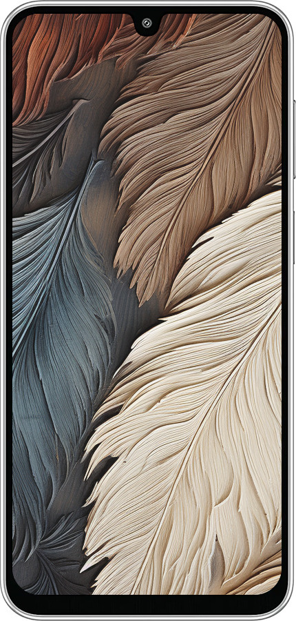 Силиконовый чехол Листья в стиле бохо для Samsung Galaxy M36 - 5643u-4103 изображение 