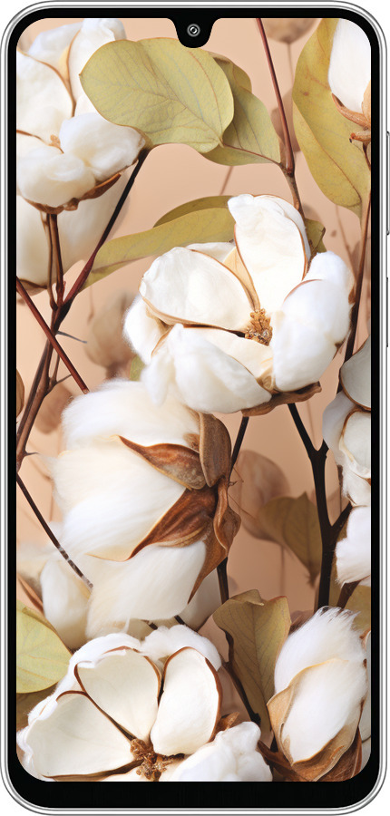 Силиконовый чехол Хлопок для Samsung Galaxy M36 - 5665u-4103 изображение 