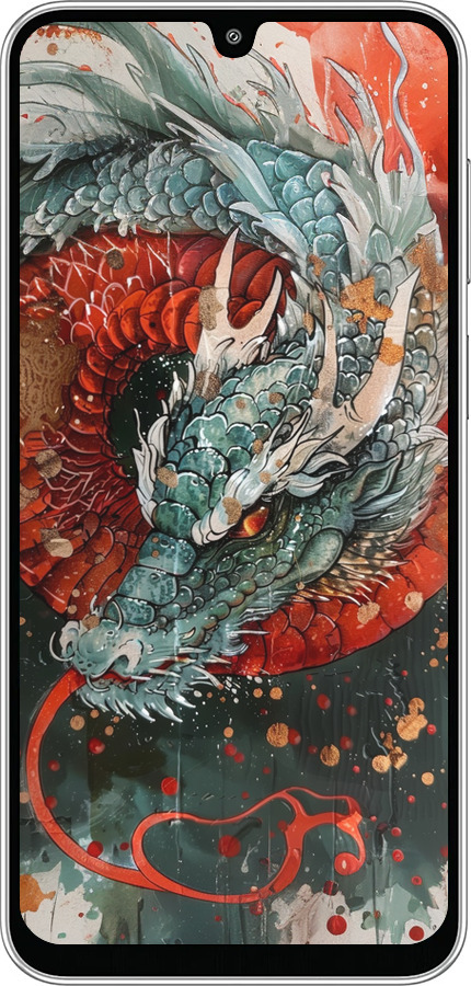 Силіконовий чехол Стихія вогню для Samsung Galaxy M36 - 6101u-4103 изображение 