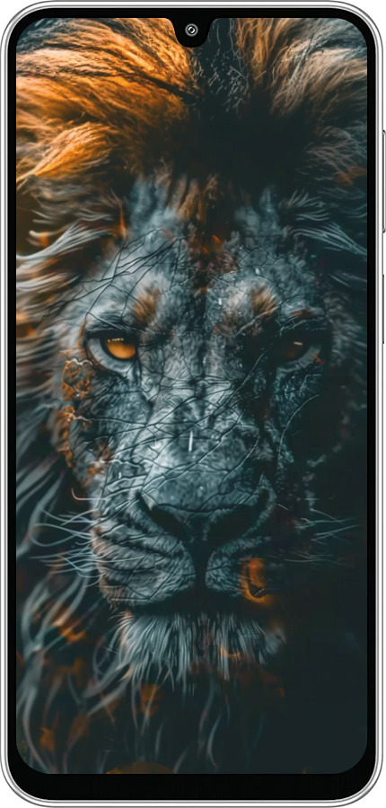 Силиконовый чехол Лев в сумерках для Samsung Galaxy M36 - 6154u-4103 изображение 
