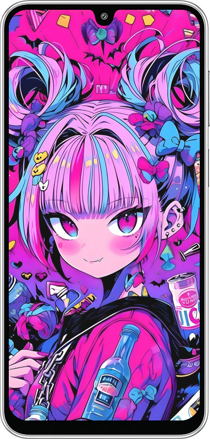 Силиконовый чехол Аниме милаха для Samsung Galaxy M36 - 6314u-4103 изображение 