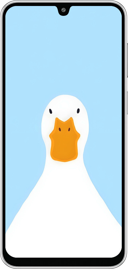 Силиконовый чехол Гусь для Samsung Galaxy M36 - 6350u-4103 изображение 