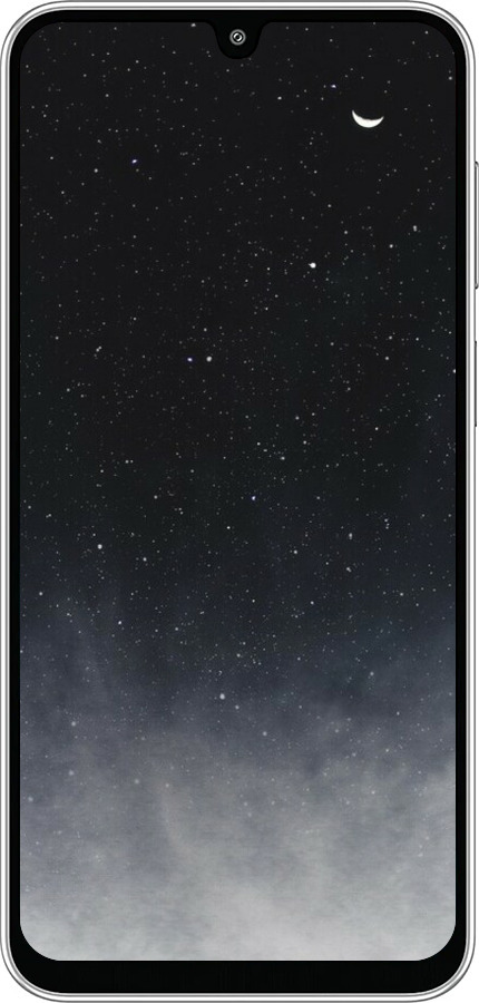 Силиконовый чехол Сині хмари, Синій місяць для Samsung Galaxy M36 - 6396u-4103 изображение 