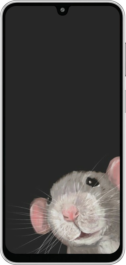 Силиконовый чехол The Peeking Rat для Samsung Galaxy M36 - 6442u-4103 изображение 