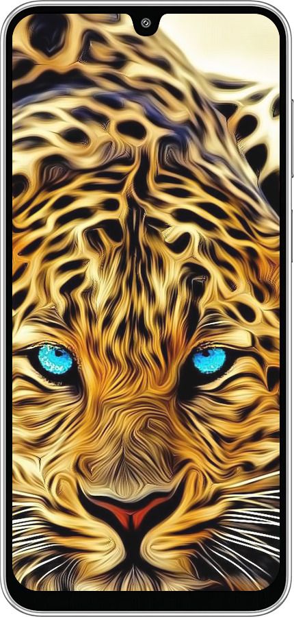 Силиконовый чехол Леопард для Samsung Galaxy M36 - 6611u-4103 изображение 