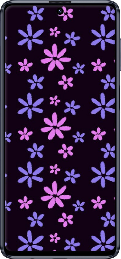 TPU чехол с  цветами для Samsung Galaxy M51 M515F - 6258b-1944 изображение 