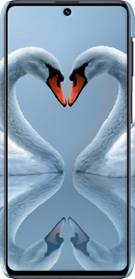 3D пластиковий матовий чехол Лебеді для Samsung Galaxy M51 M515F - 6007m-1944 изображение 