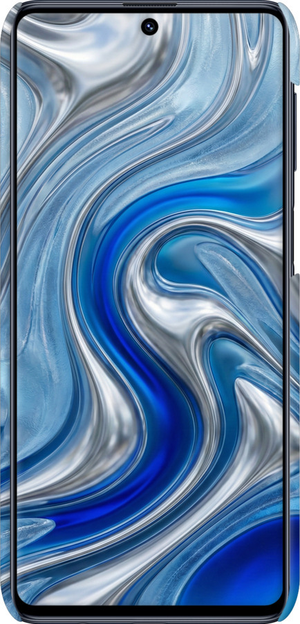 3D пластиковый матовый чехол Liquid Chrome для Samsung Galaxy M51 M515F - 6781m-1944 изображение 