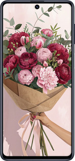 Силиконовый чехол Пионы 1 для Samsung Galaxy M51 M515F - 6705u-1944 изображение 