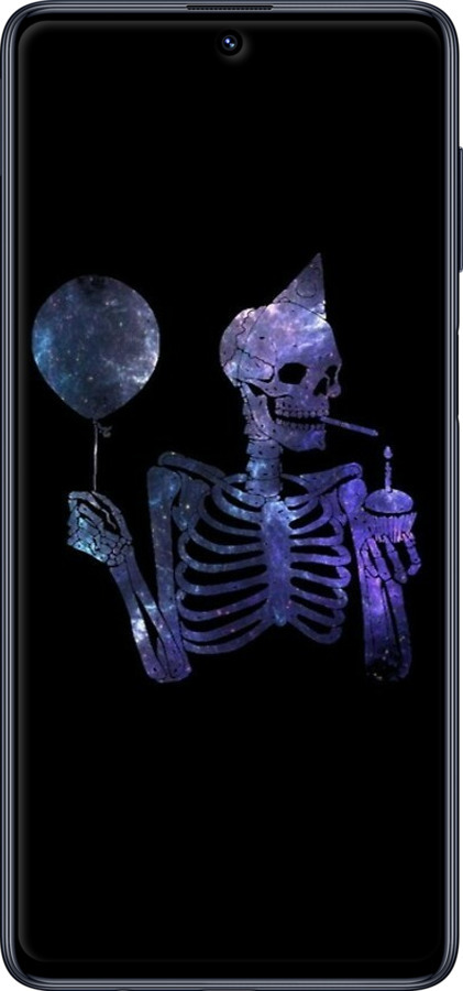 2D пластиковый чехол Скелетное искусство для Samsung Galaxy M51 M515F - 6536t-1944 изображение 